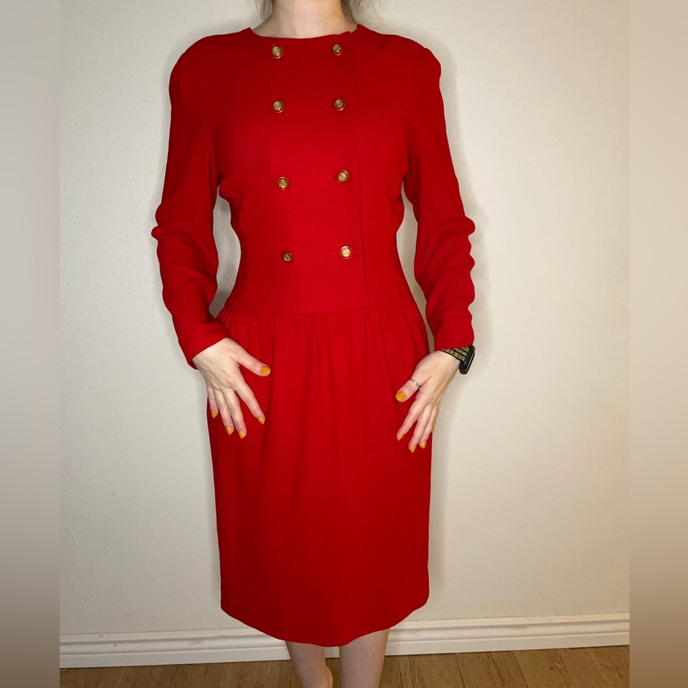 Vintage Long sleeve 80s dress Halloween costume Princess Diana